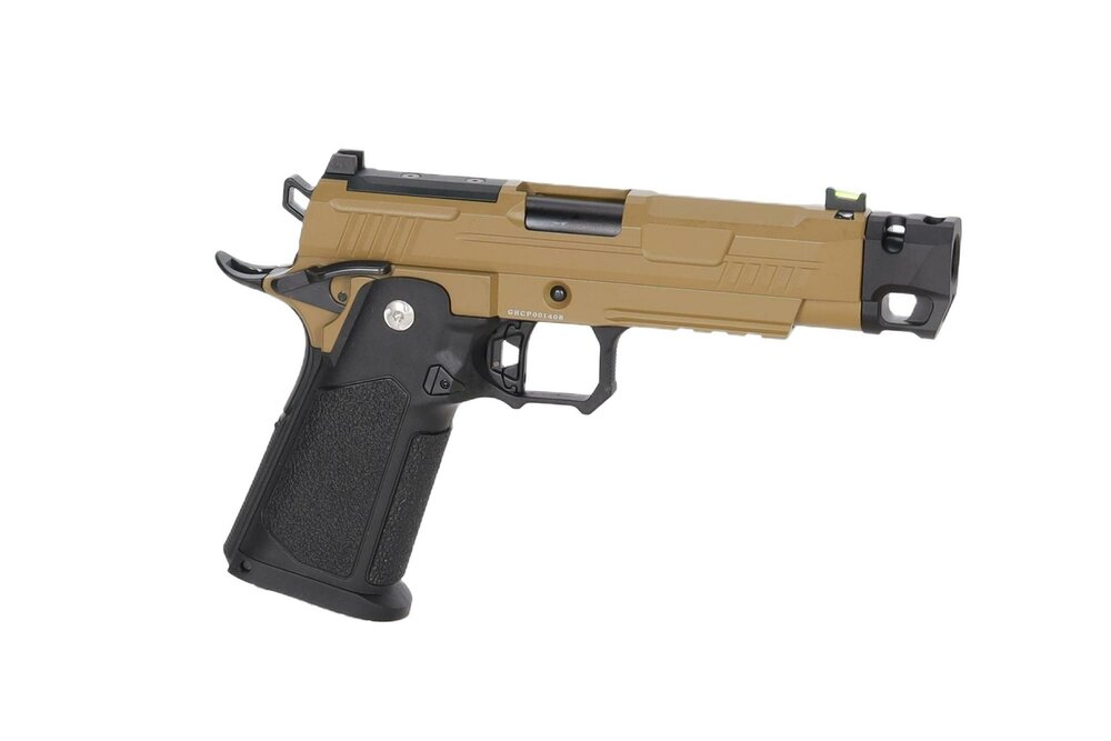 ARCTURUS Vanguard 4.3" Hi-Capa GBB Optics Ready Airsoft Pistol with Half-Tan Compensator