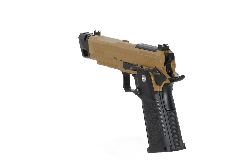 ARCTURUS Vanguard 4.3" Hi-Capa GBB Optics Ready Airsoft Pistol with Half-Tan Compensator