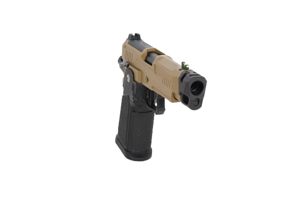 ARCTURUS Vanguard 4.3" Hi-Capa GBB Optics Ready Airsoft Pistol with Half-Tan Compensator