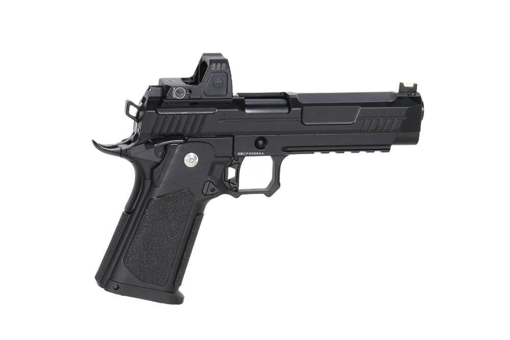 ARCTURUS Vanguard 5" Hi-Capa GBB Optics Ready met ARS-1 Red Dot &ndash; Zwart