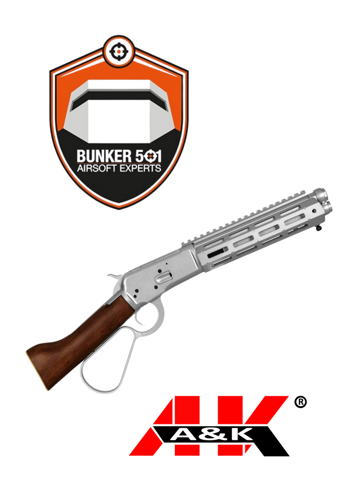 A&amp;K 1873R (Real Wood) Rifle - Silver