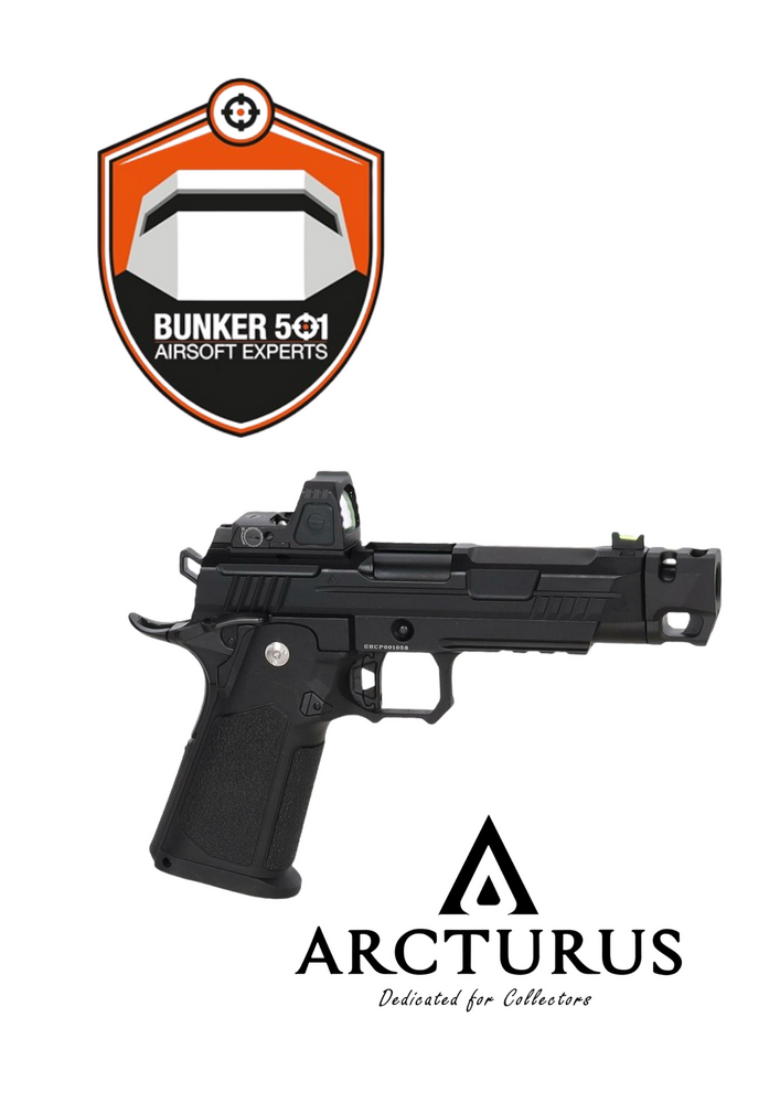 ARCTURUS Vanguard 4.3" Hi-Capa OR with ARS1 Red Dot + Comp &ndash; Black