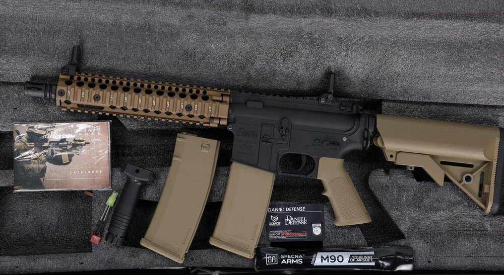 SPECNA ARMS DANIEL DEFENSE MK18 SA-E19 EDGE&trade; HAL2 Chaos Bronze 