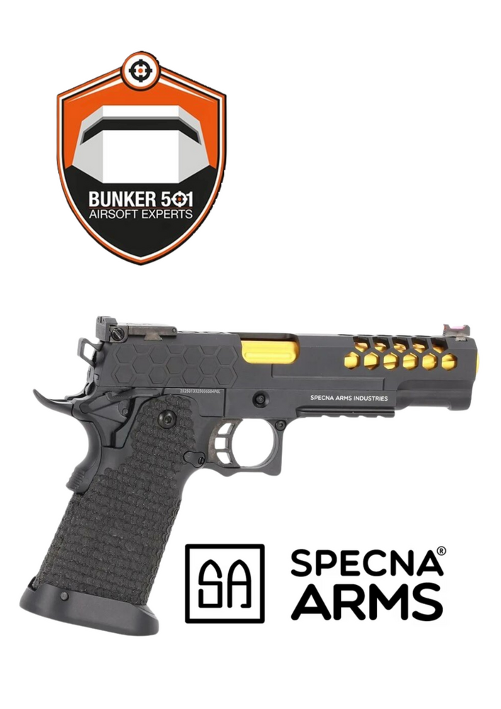 SPECNA ARMS SA-VGP15 VAPOR&trade; Zwart/Goud Pistol