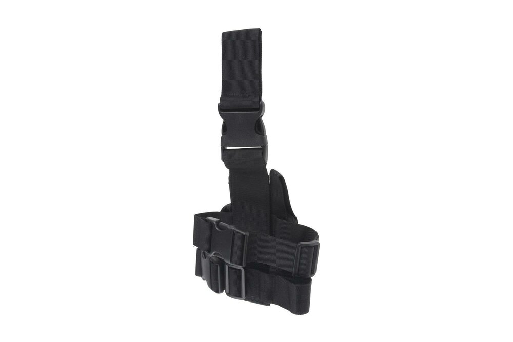 Drop-Leg Holster with Magazine Pouch - Black