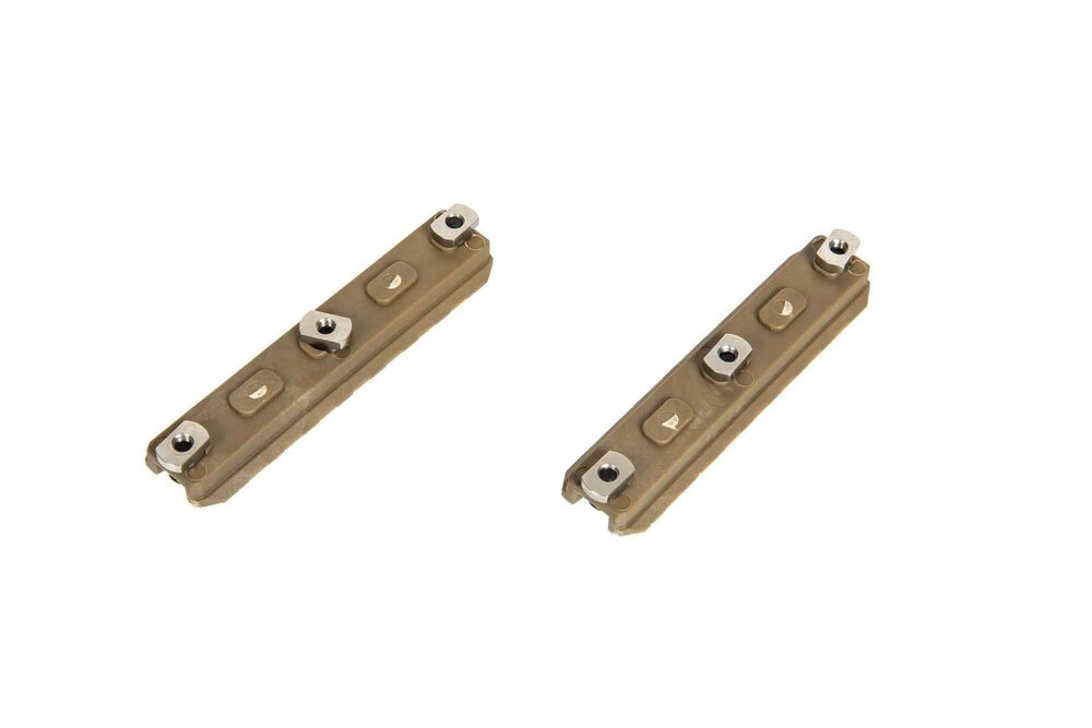 M-LOK 3.5&rdquo; Polymer Rail (2 Pcs) - Dark Earth