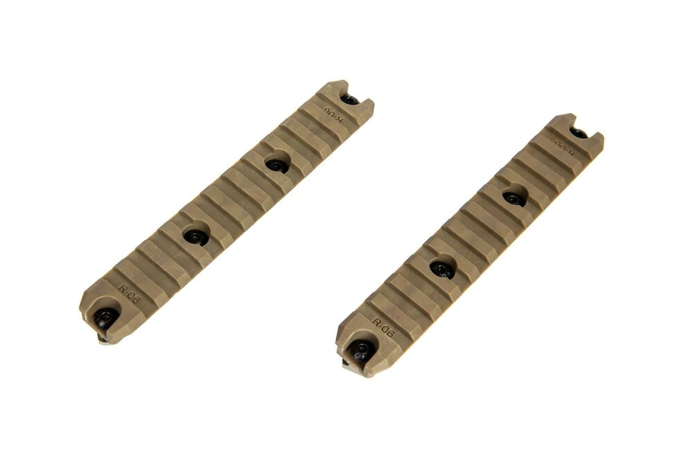 M-LOK 5&rdquo; Polymer Rail (2 Pcs) - Dark Earth
