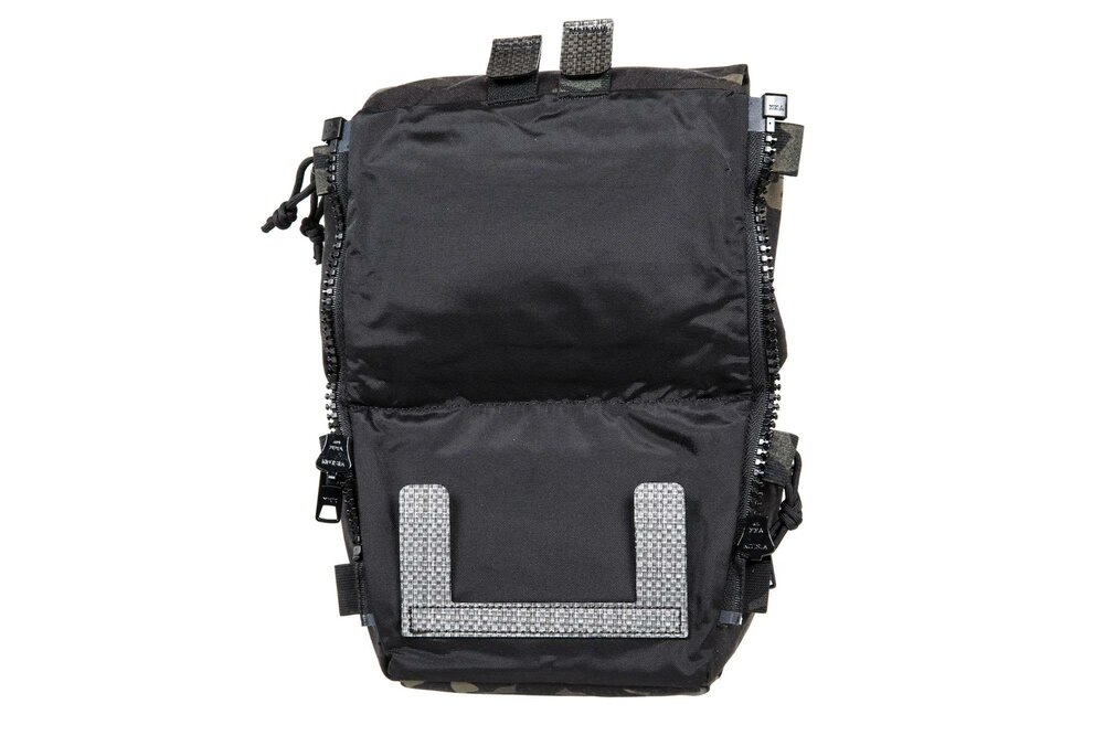 Back panel with MOLLE system for V5 PC Wosport MultiCam tactical vest Black