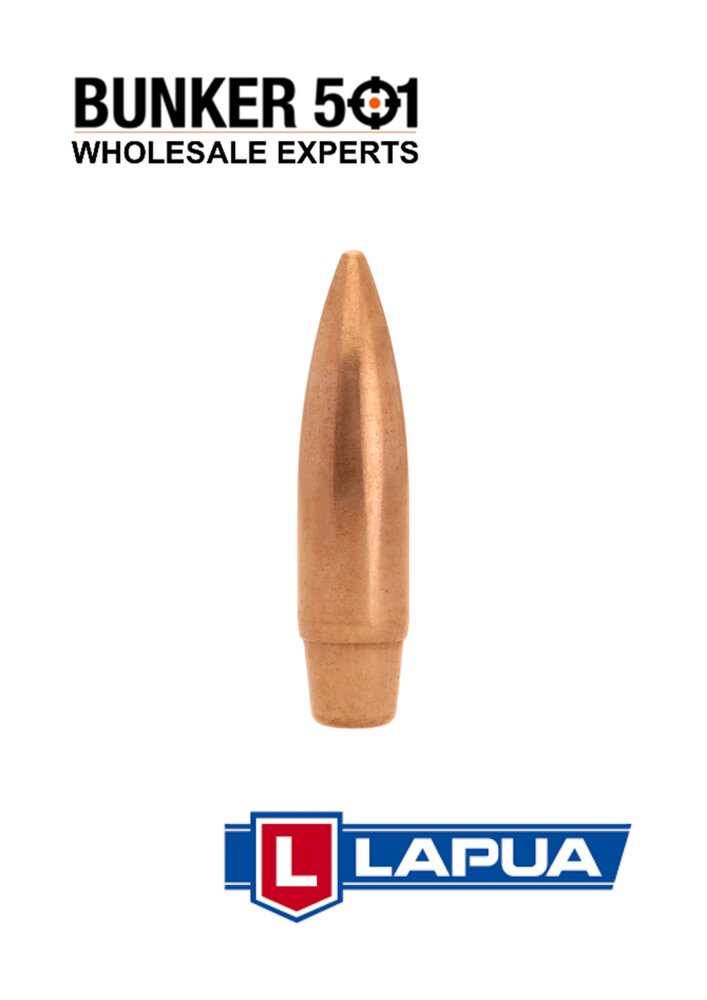 LAPUA FMJBT .30 (.308) 185gr D46 Boat Tail Bullets &ndash; Box 100