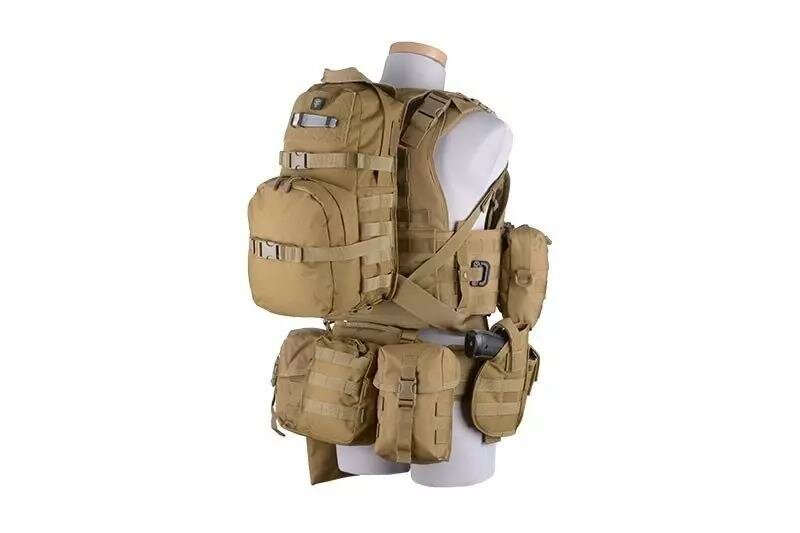 GFT Universal holster with magazine pouch - tan