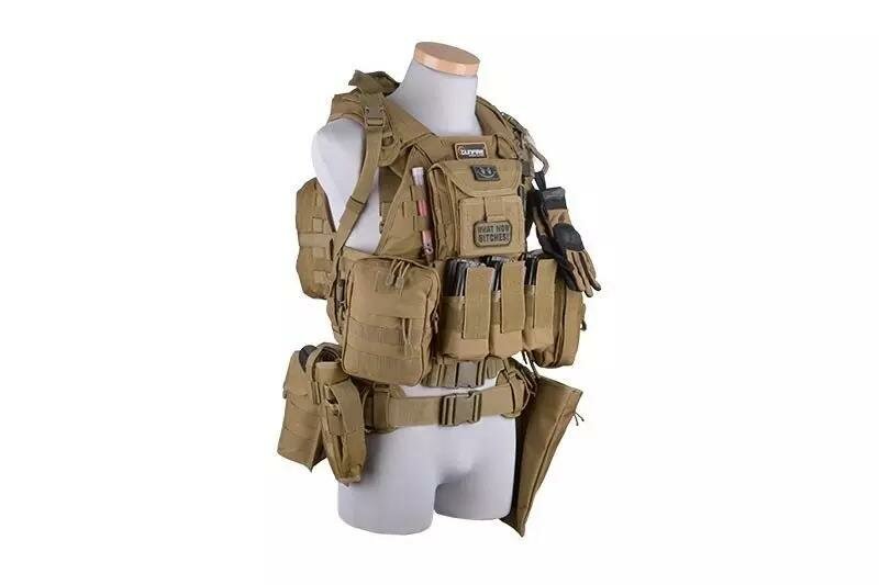 GFT Universal holster with magazine pouch - tan