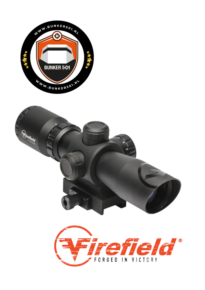 FIREFIELD FF13063 Barrage 1.5-5x32 Riflescope with Green Laser