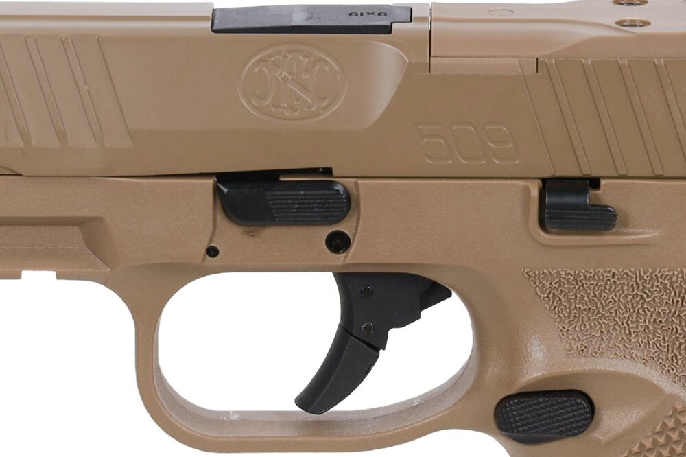 FN Herstal x Cybergun FN 509 GBB Pistol (Optics/Suppressor Ready) &ndash; Flat Dark Earth