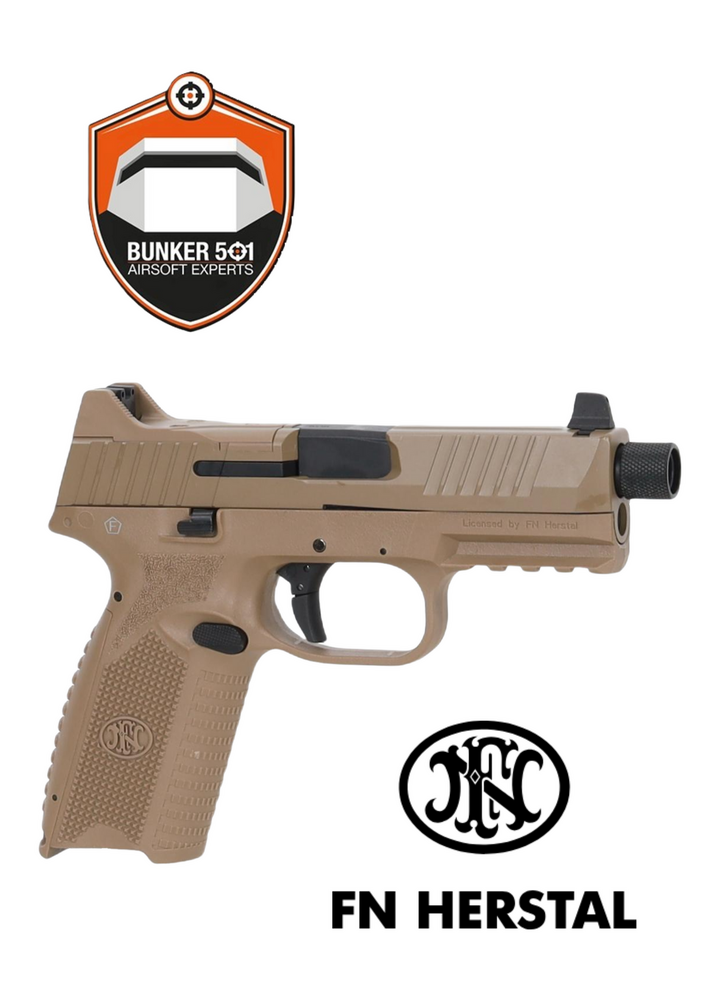 FN Herstal x Cybergun FN 509 GBB Pistol (Optics/Suppressor Ready) &ndash; Flat Dark Earth