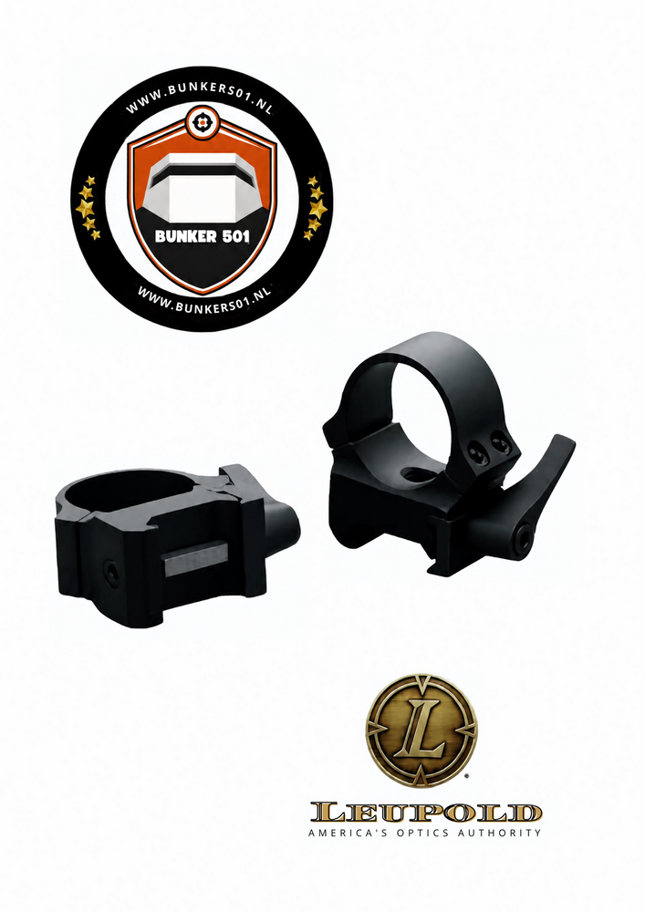 LEUPOLD 49853 QRW Montageringen Low Black Matt