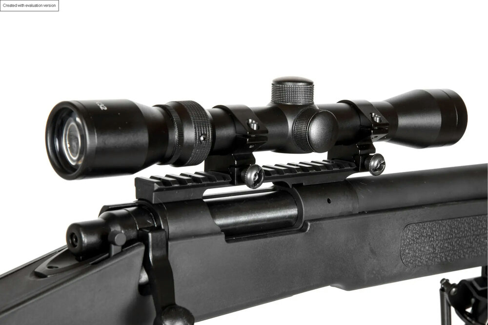 SPECNA ARMS SA-S02 CORE High Velocity  with Scope and Bipod - Black