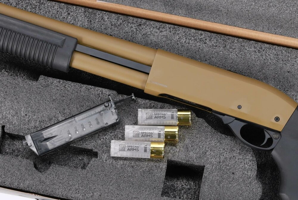 SPECNA ARMS SA‑VGS18 VAPOR Gas Shotgun Half‑Tan