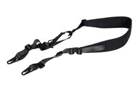 Adjustable 2-point Tactical Sling with Padding - Black