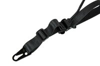 Adjustable 2-point Tactical Sling with Padding - Black
