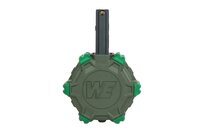 WE green gas drummag for M4/16 replicas  - Olive