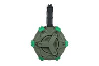 WE green gas drummag for M4/16 replicas  - Olive