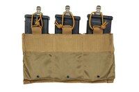 Triple tactical insert for 7.62 mm magazines Wosport Coyote Brown
