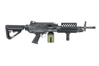 A&amp;K MK 46 MOD 0 Battleworn Zwart LMG