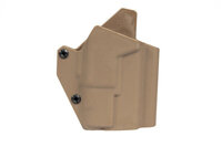 Composite Holster for G17 Replicas with Tactical Flashlight - Dark Earth