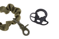 One-point Bungee Tactical Sling Belt with Mount - Olive Drab