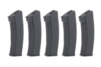 ARCTURUS Set of 5 Hi-Cap 550-BB magazines EMM AK74 &quot;Bakelite&quot; Wheel Black