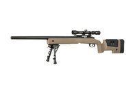 SPECNA ARMS SA-S02 CORE&trade; Sniper Rifle  with Scope and Bipod - Tan