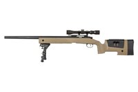 SPECNA ARMS SA-S02 CORE&trade; Sniper Rifle  with Scope and Bipod - Tan