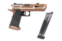 SRC Sahara Viper DUAL POWER pistol with carrying case and green gas magazine Flat Dark Earth