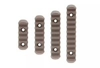 A set of polymer RIS rails for the MOE grip - tan