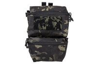 Back panel with MOLLE system for V5 PC Wosport MultiCam tactical vest Black