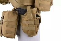 GFT Universal holster with magazine pouch - tan