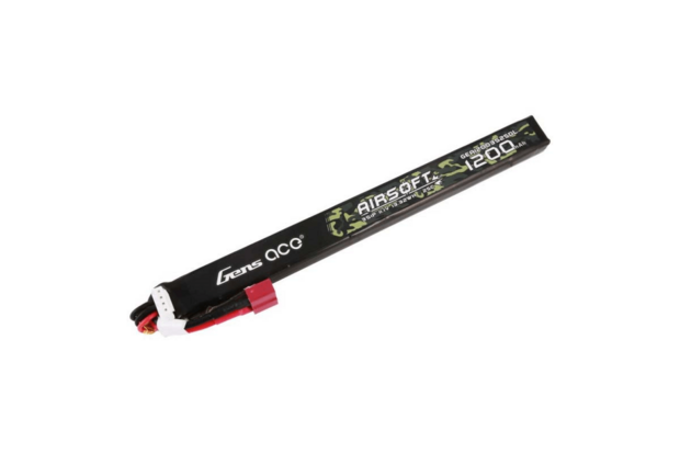 GENS ACE LiPo - 11.1v 1200mAh 25C 3S1P - Long Stick - Deans