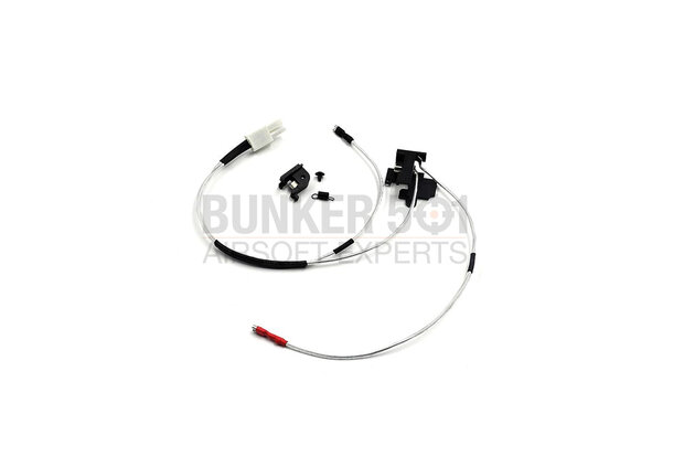 Modify Low resistance Wire Set for M16 series (Back) with Silver-plated cord and Tamiya Plug