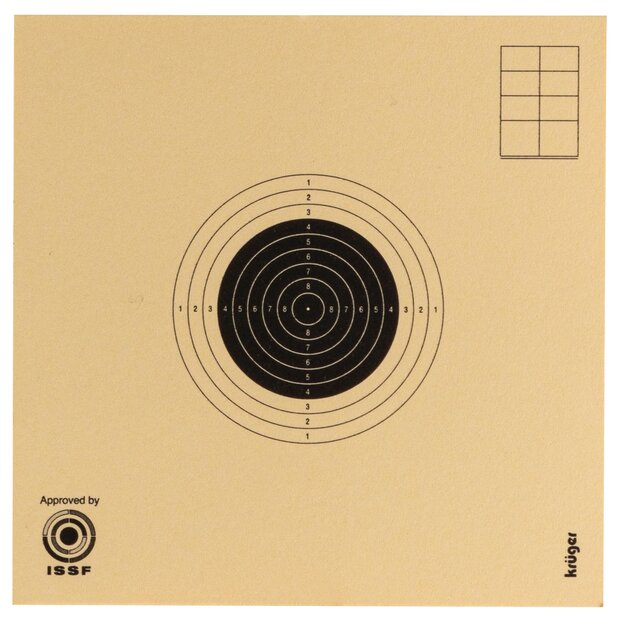 KR&Uuml;GER 10x10 CM Target Card x250