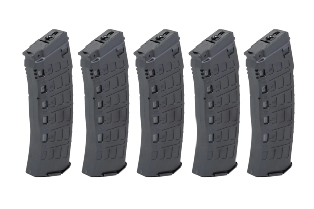 ARCTURUS  Set of 5 Hi-Cap 550-BB magazines Black 