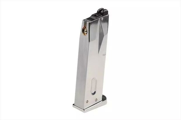 25rd gas magazine for M92F pistol replica - silver