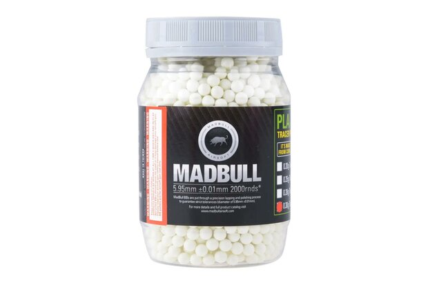 BBs Bio Tracer Degradable 0.30g Madbull PLA 2000 pcs - Green