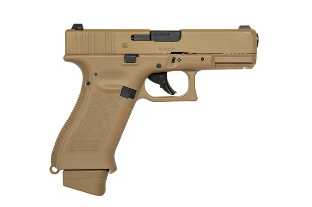 GBB Glock 19X CO2 pistol replica - coyote