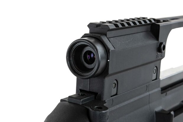 SRC DUAL POWER SR36K COB-304 airsoft carbine with scope Black