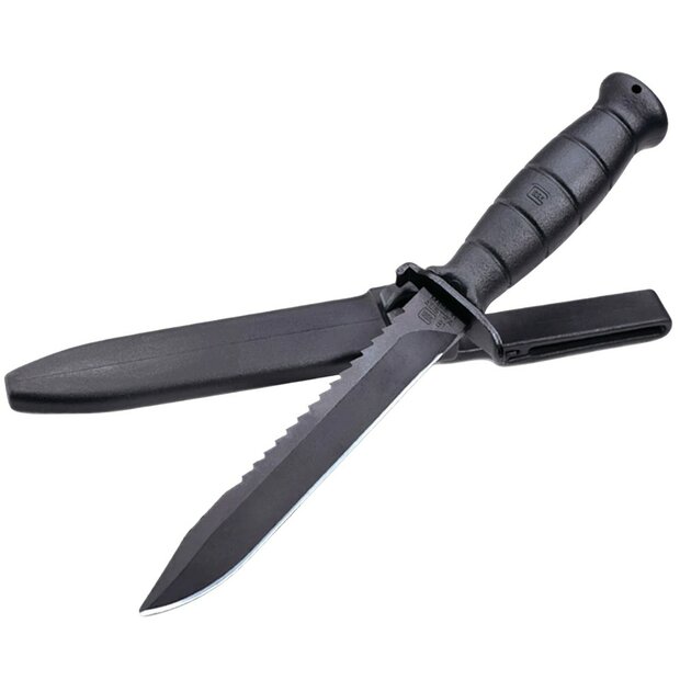GLOCK 12183 Field Knife FM 81 with saw (Black)