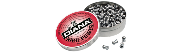 DIANA High Power cal. 4,5 .177 (500 st) AFGEPRIJSD ( vanwege deukjes in blik)