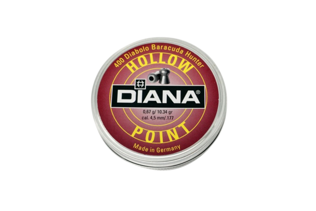 DIANA  Baracuda Hunter Hollow Point  4.5mm (.177)  Airgun Pellets  200 pcs