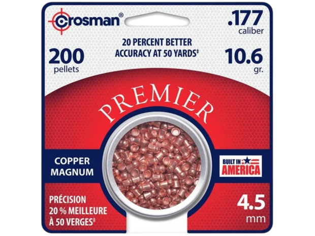 CROSMAN  LM Premier Copper Magnum 4,5mm Domed 10.6 Grain 200st