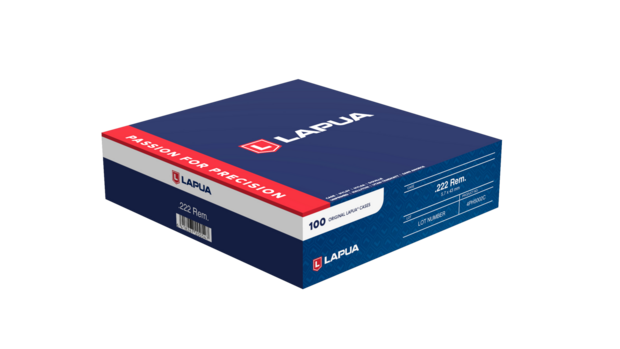 LAPUA 4PH5002C Case .222Rem Match Lapua Boxer pr-100