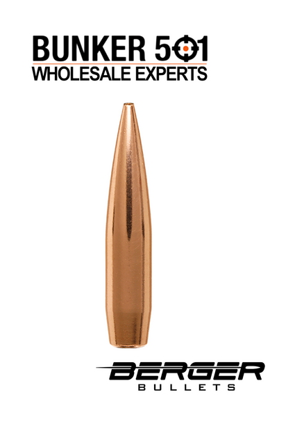 BERGER BULLETS  30 Caliber 215 Grain Hybrid Target (100 Stk.)